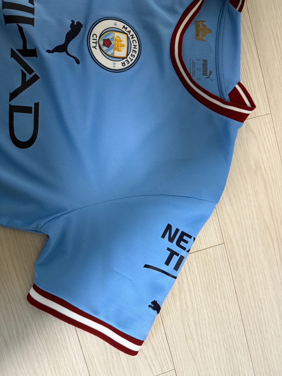 22-23 맨시티 트레블 필 포든 풀마킹 유니폼 M 상품이미지5