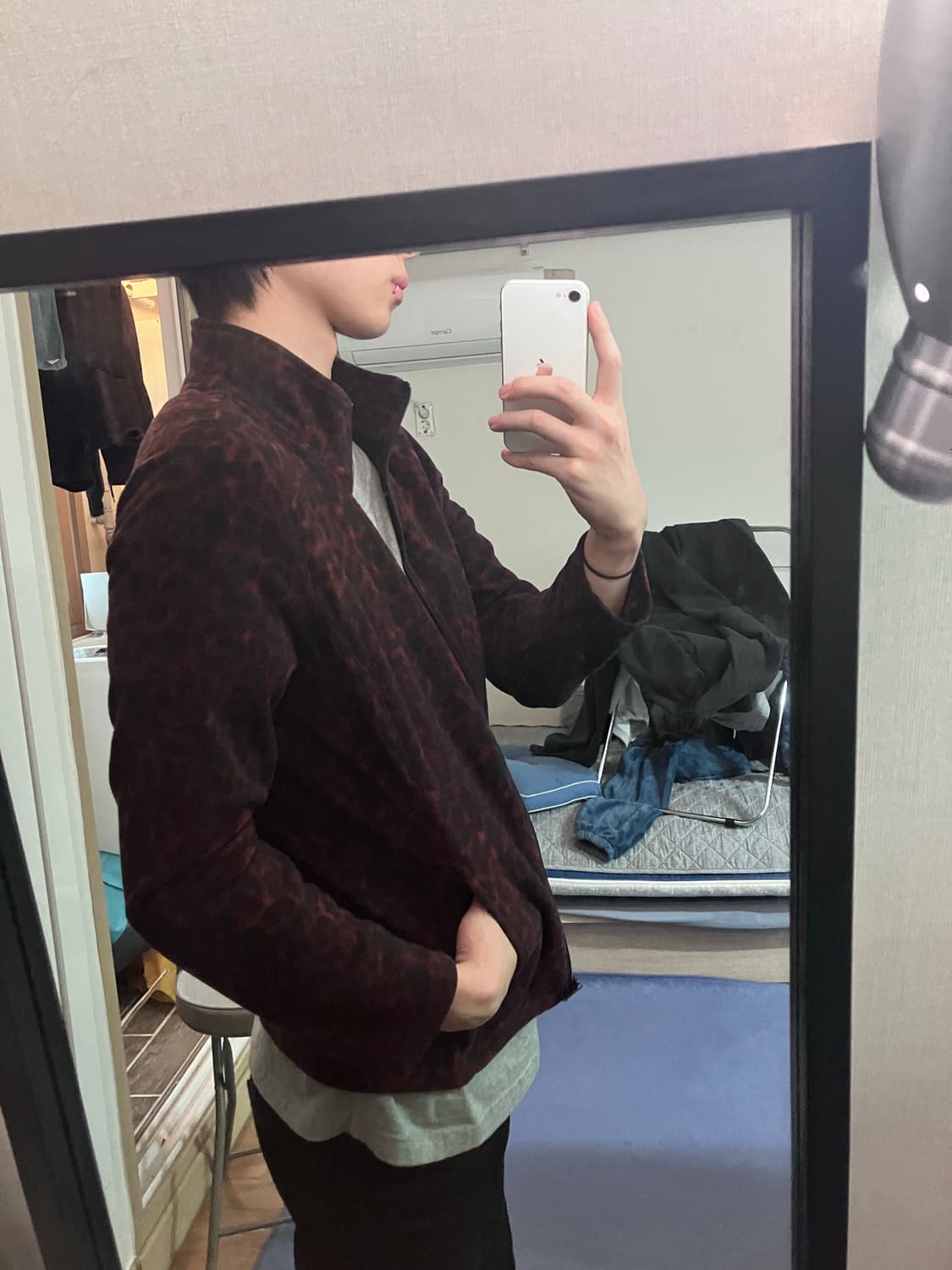 제시카 호피무늬 스웨터 집업 상품이미지3