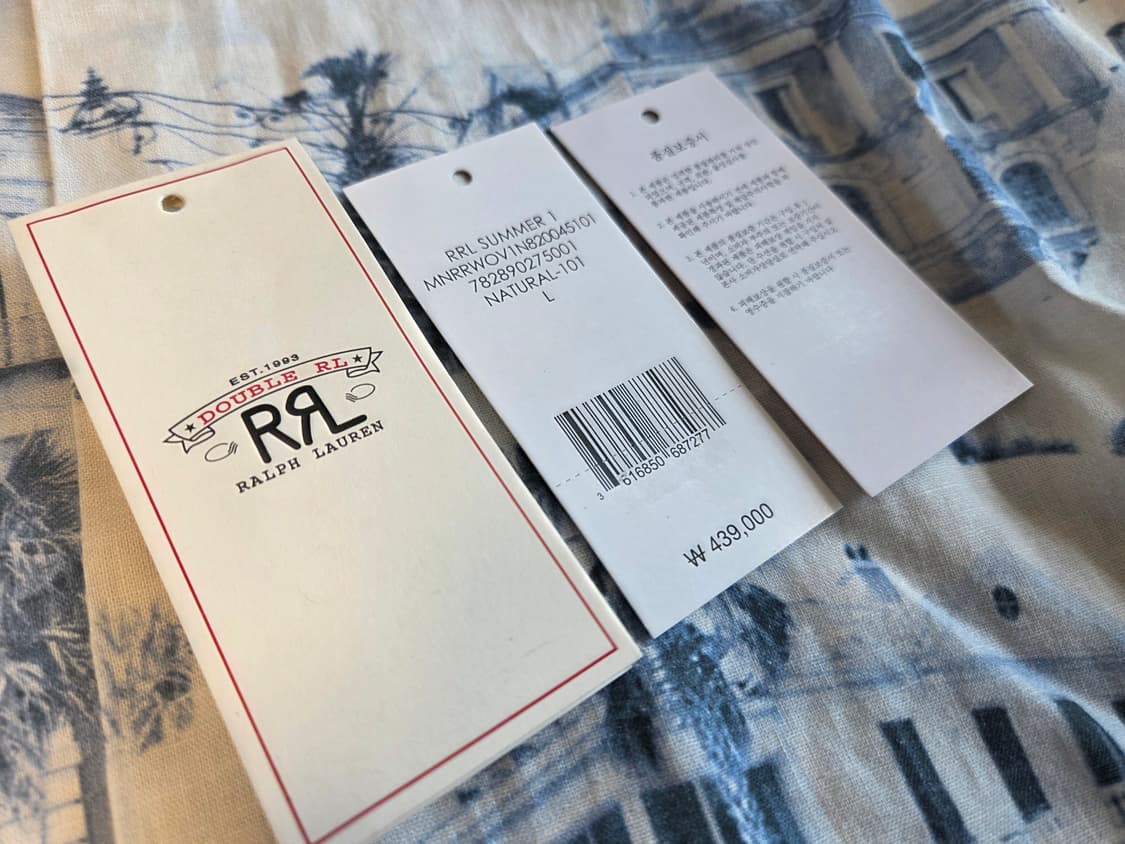 RRL 더블알엘 포토 프린트 캠프 셔츠 L 상품이미지3