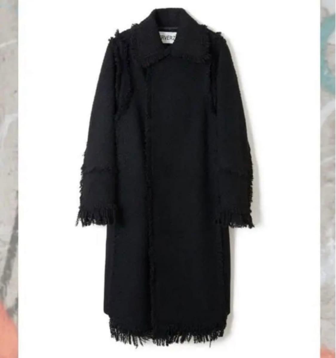 perverze 퍼버즈 트위드 프린지 코트 상품이미지3