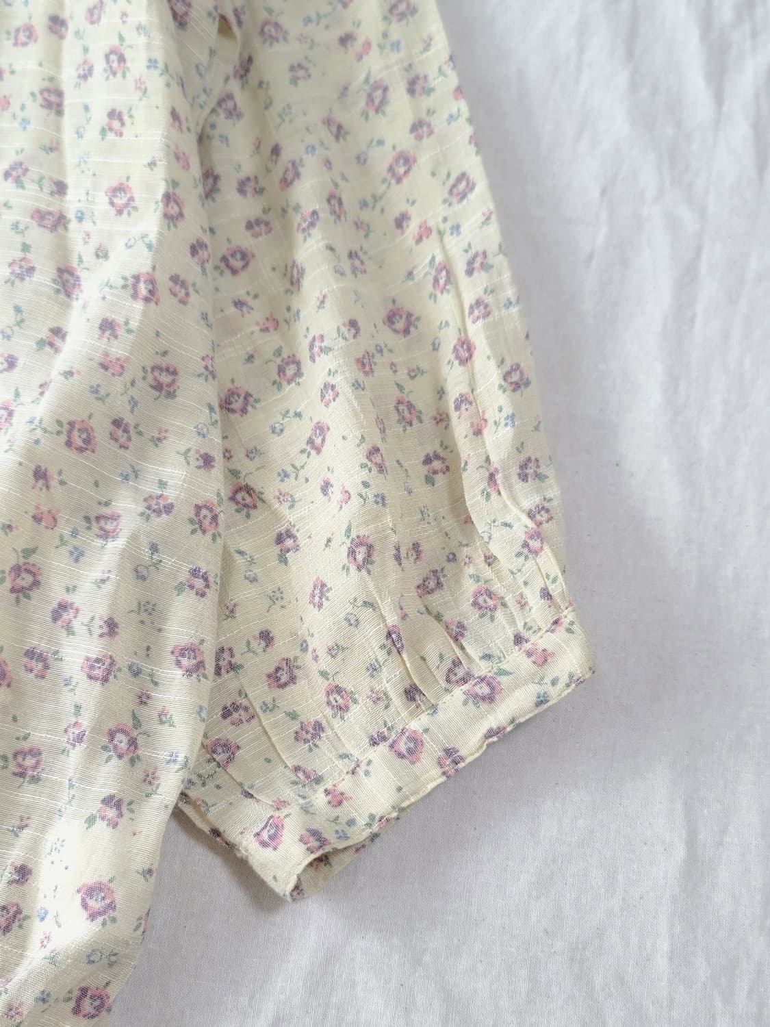 모리걸 플라워 벌룬 일본빈티지 블라우스 상품이미지5