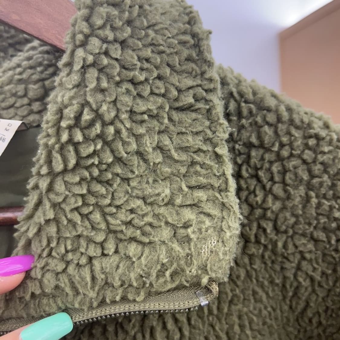 아디다스 키치 빅 트레포일 말차 카키 후리스 M C07049 상품이미지9