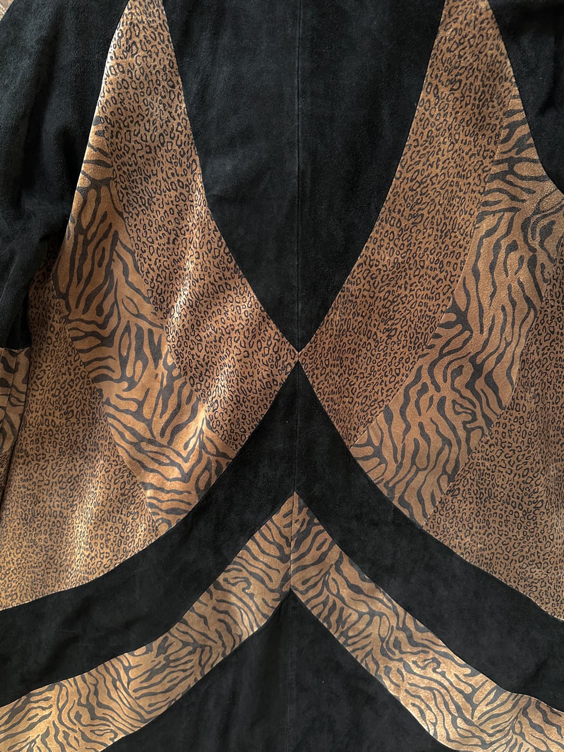 Pielita by Moonbat 레오파드 믹스 피그레더 코트 상품이미지10