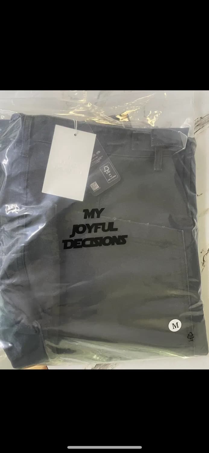 (m)MJD 엠제이디 캔버스 3D 니 팬츠 차콜 상품이미지1