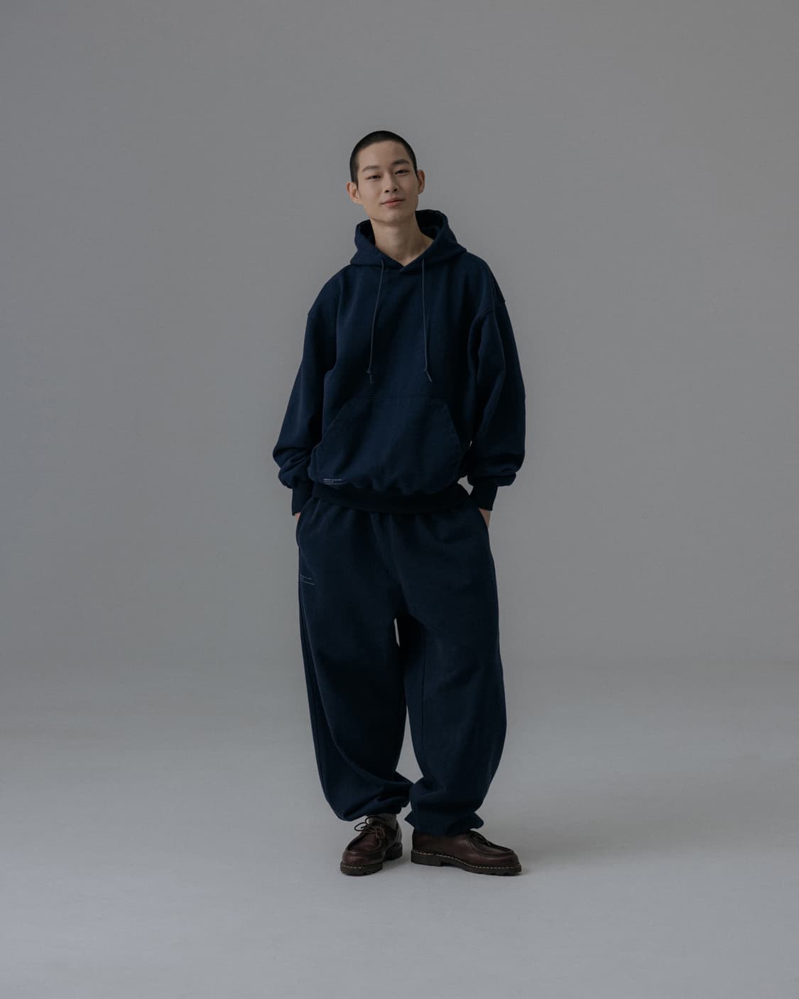 앵글런 헤비 웨이트 클래식 후디 네이비 1사이즈 (새제품) 상품이미지6