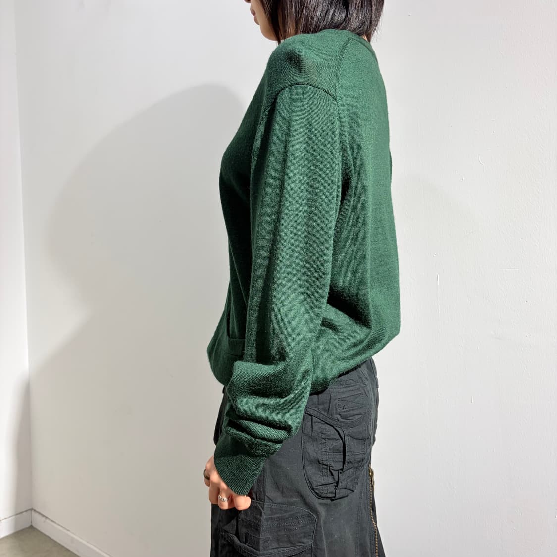Beams 초록 니트 가디건 상품이미지4