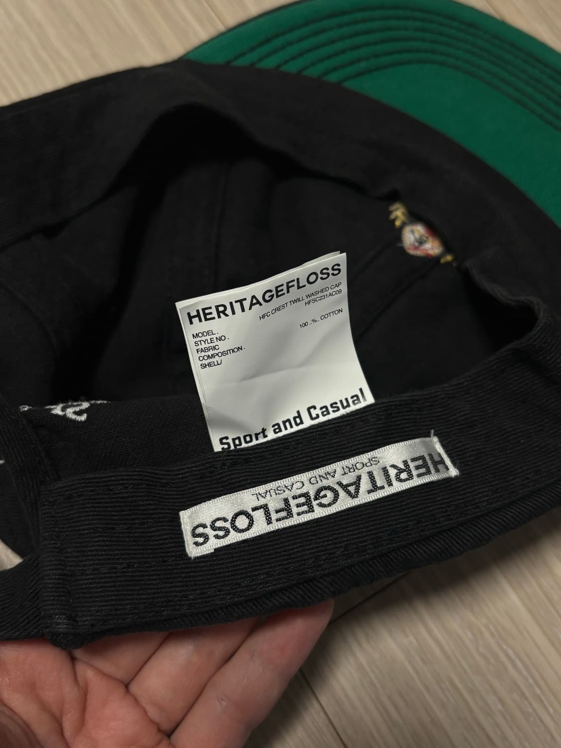 헤리티지플로스 캡 블랙 상품이미지7