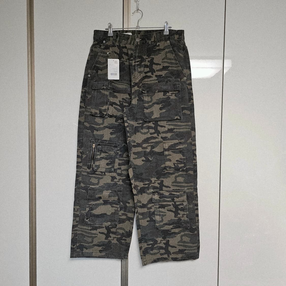 80 32 새제품) 에잇세컨즈 PROJECT888 카모플라주 카고 바지 상품이미지4