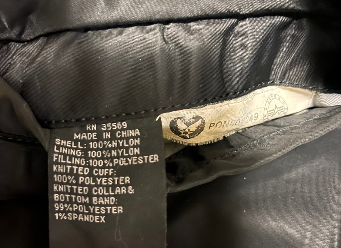 알파인더스트리 MA-1 항공점퍼 레귤러 L 상품이미지5