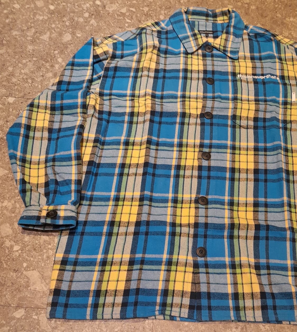 💥디스이즈네버댓 자수 체크셔츠 (S) 
 상품이미지4