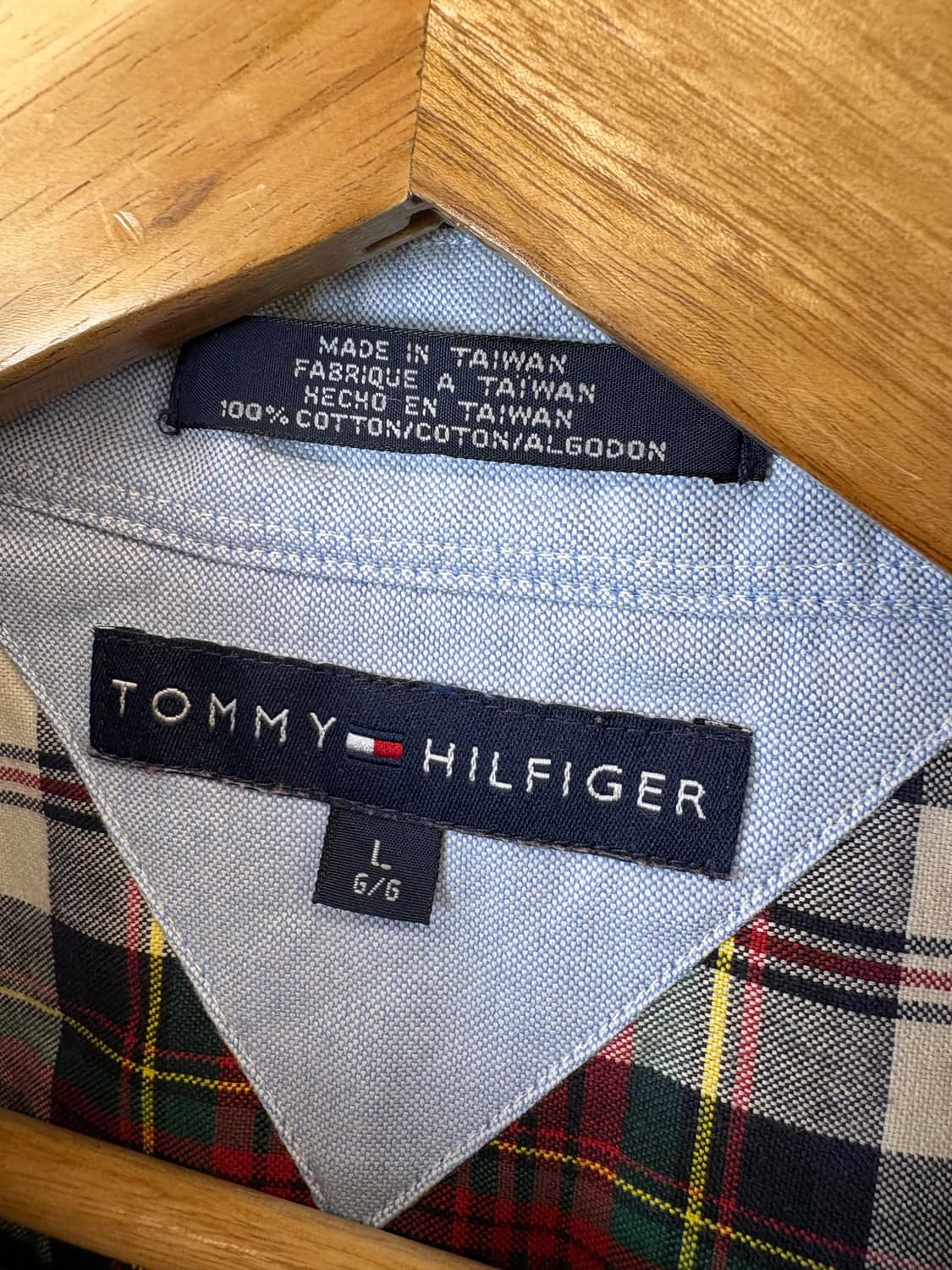 타미힐피거 월계 로고 빈티지 체크 셔츠 상품이미지7
