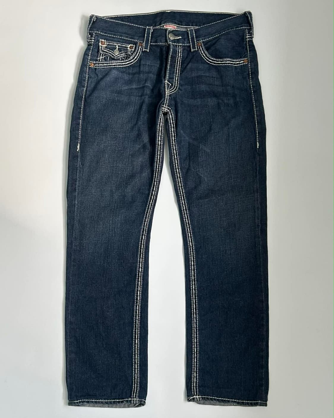 [34] 트루릴리젼 콘드라스트 스티치 데님 팬츠 상품이미지1