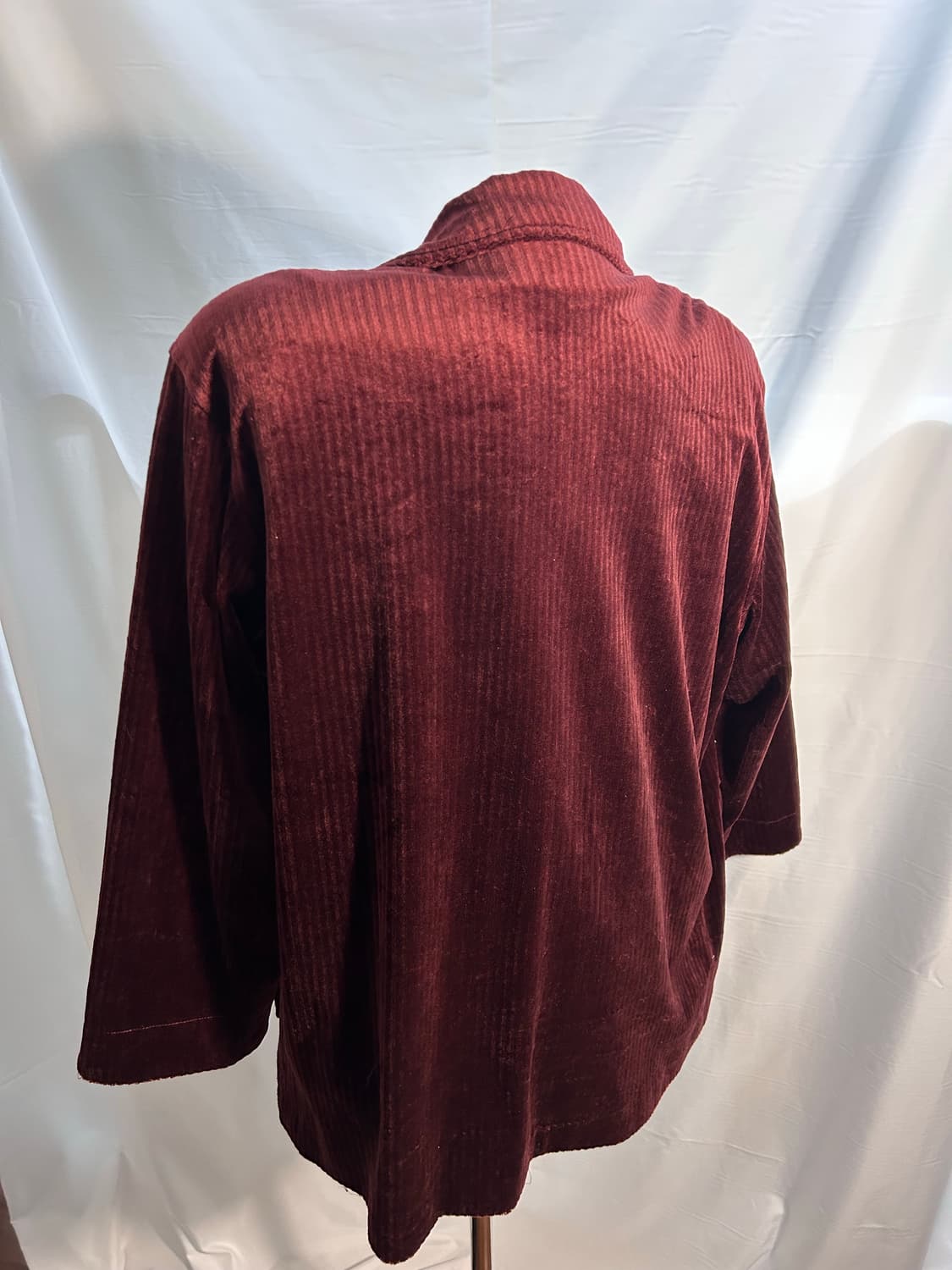 red velvet corduroy gold button coat 상품이미지4