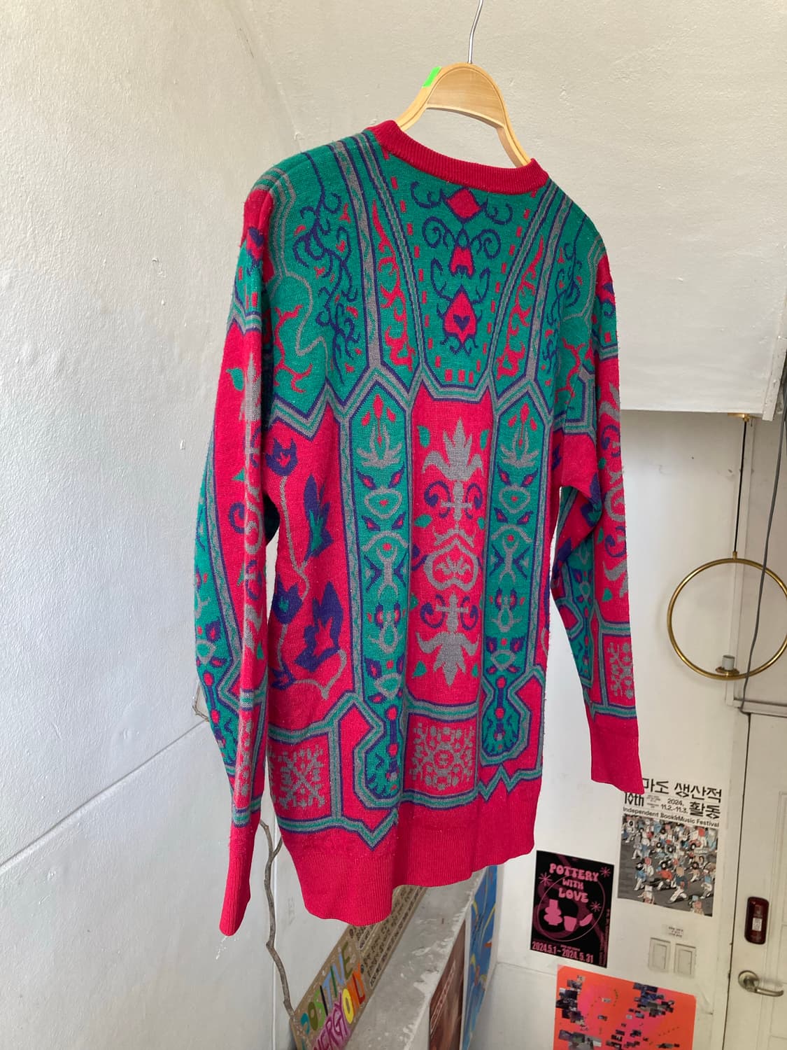 빈티지 그래픽 니트 상품이미지7