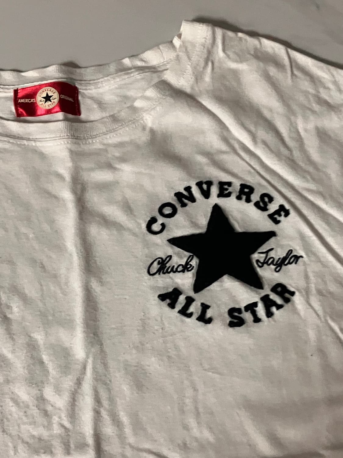 Converse 컨버스 화이트 반팔 티셔츠 상품이미지2