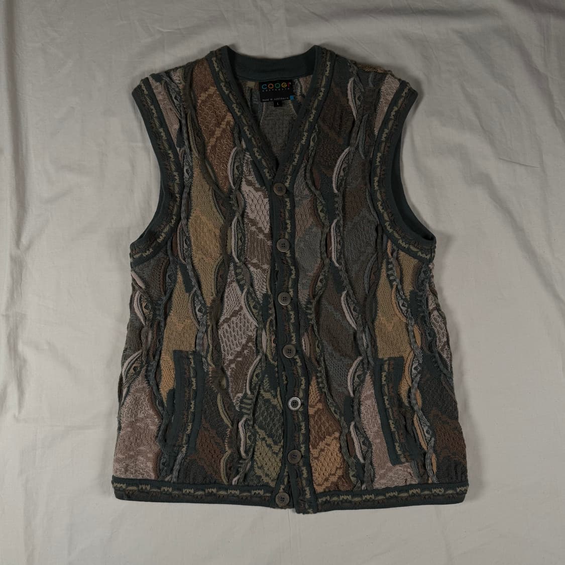 쿠지 니트 조끼 베스트 상품이미지1