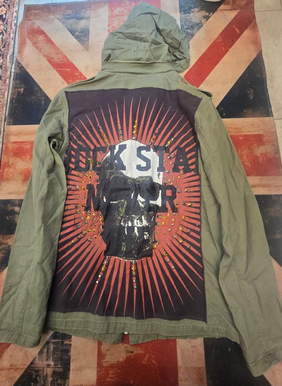 글래드뉴스(GLAD NEWS) 해골 밀리터리  야상 상품이미지1