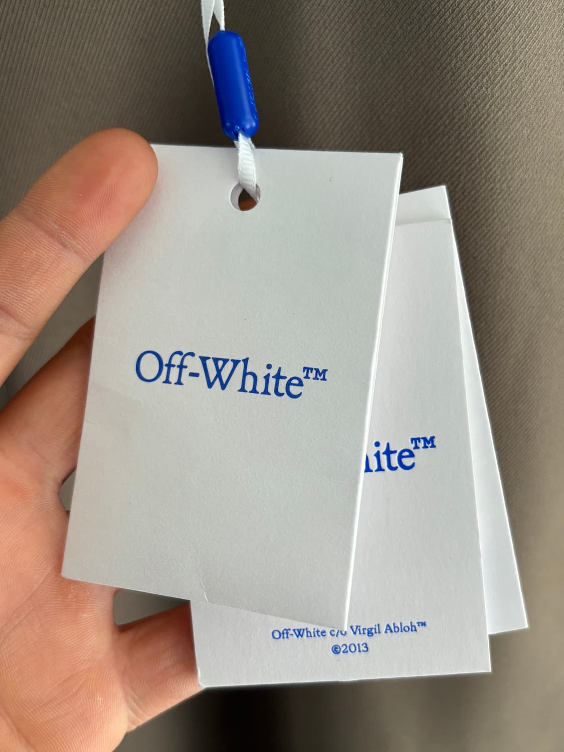 (새상품) Off-White 오프화이트 23FW 베이지 드릴 와이드 카고 상품이미지5