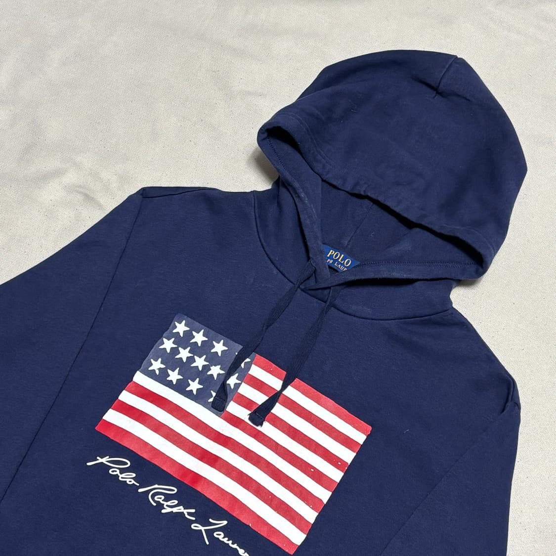 M 폴로랄프로렌 아메리칸 플래그 네이비 후드티 상품이미지1
