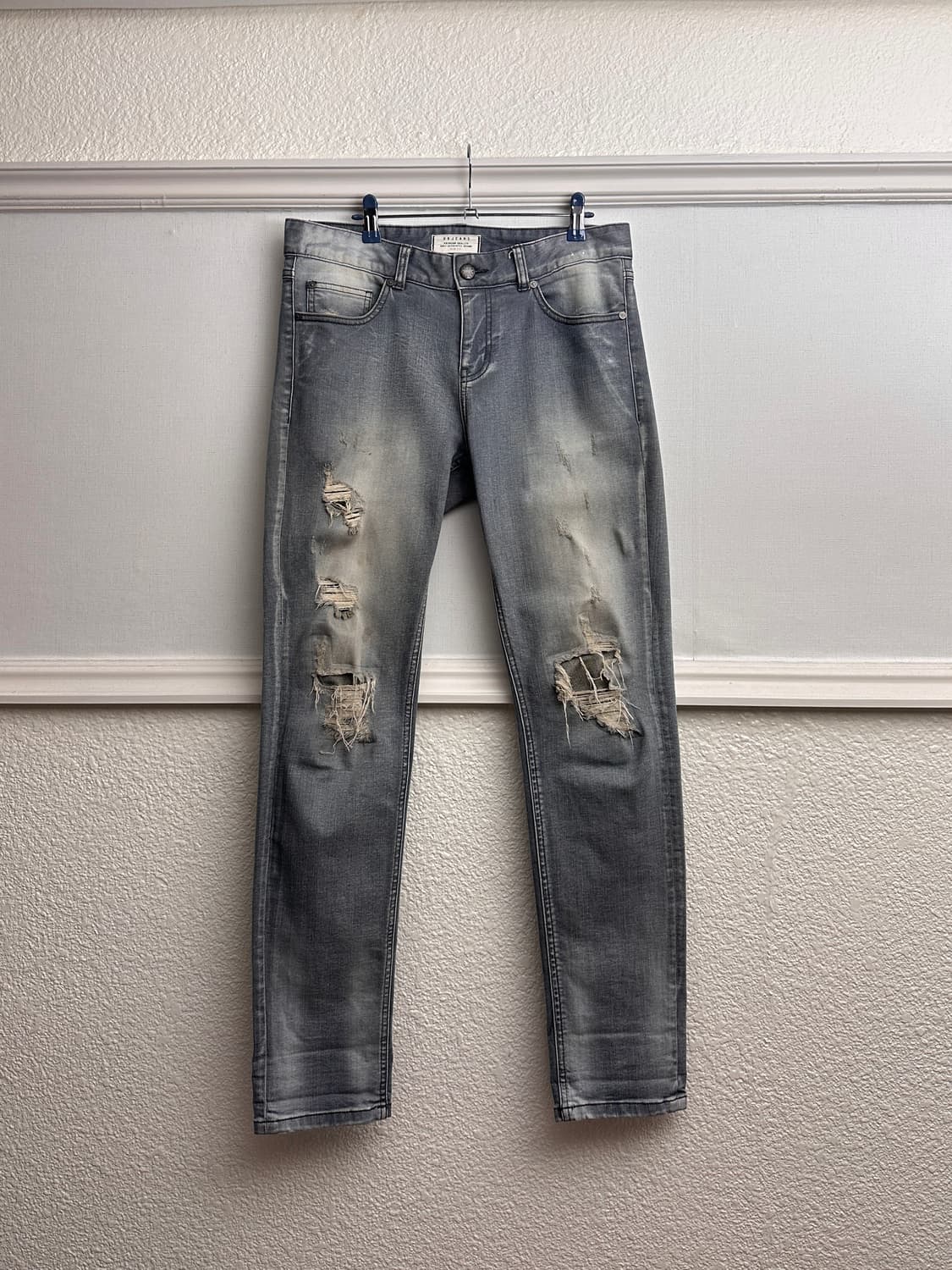 Ubjeans 디스트레스 & 리프드 스키니 진 상품이미지8