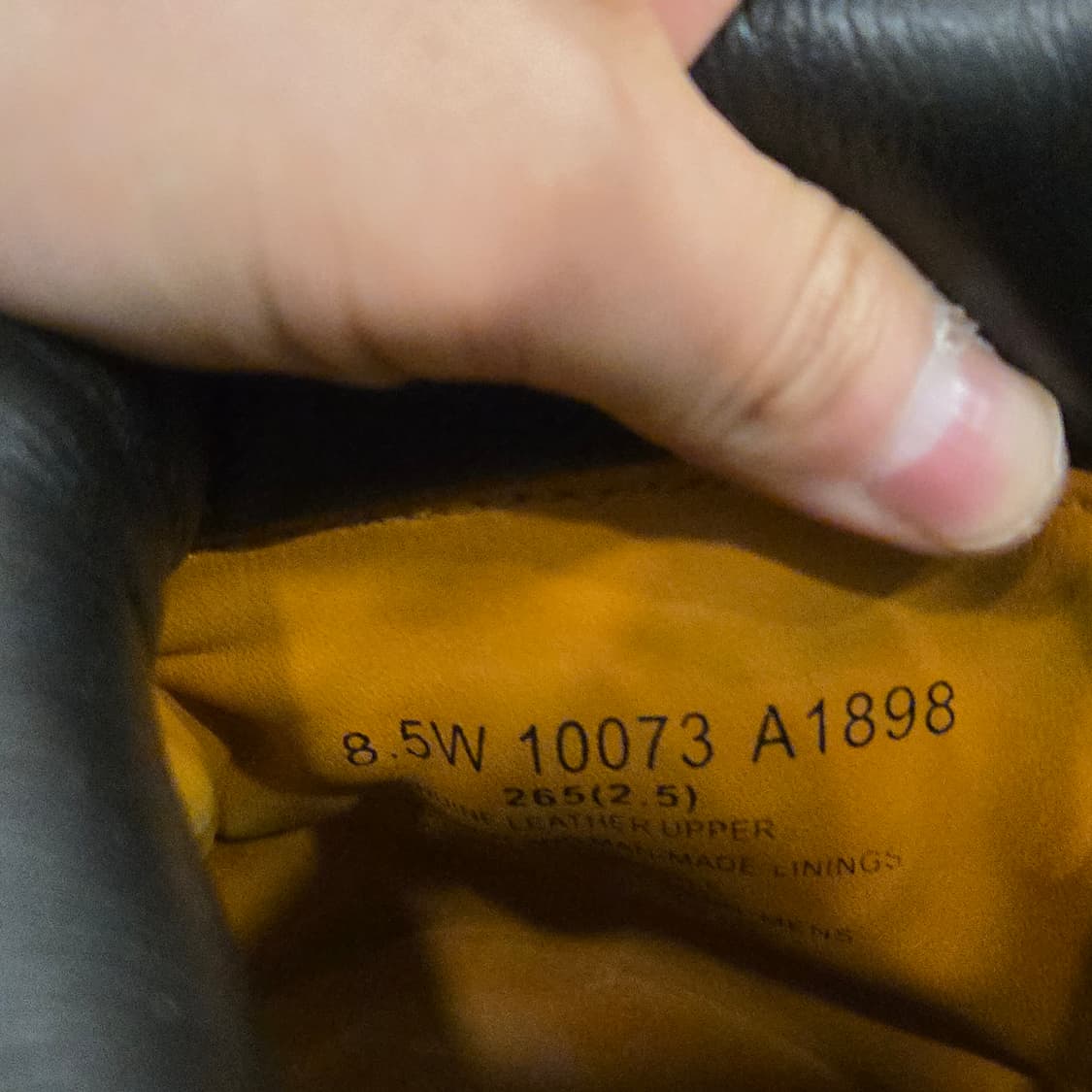 팀버랜드 6인치 블랙 us8.5 265-270 상품이미지7