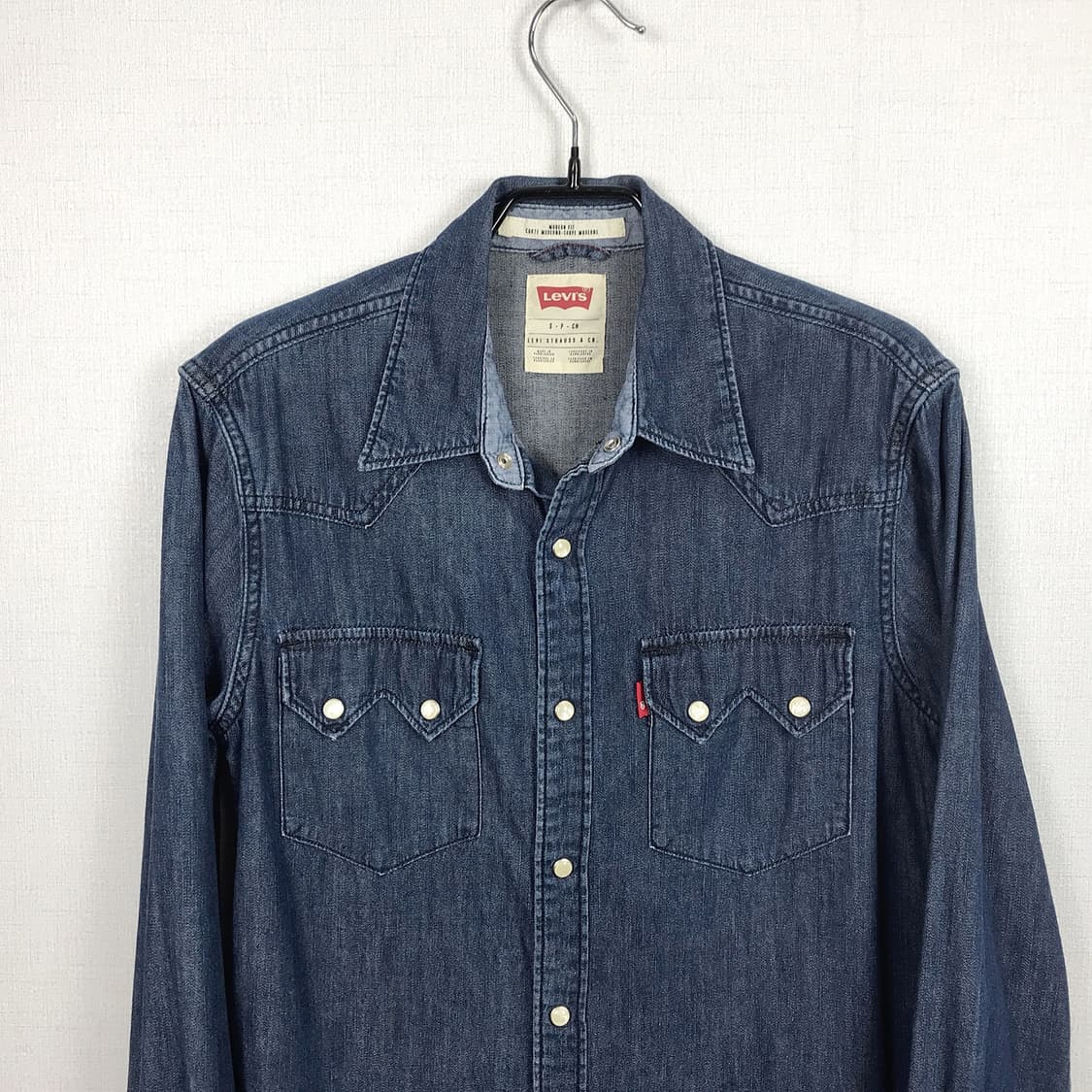 리바이스 Levi's 블랭크탭 데님 셔츠 남방 남성S (90) 상품이미지2