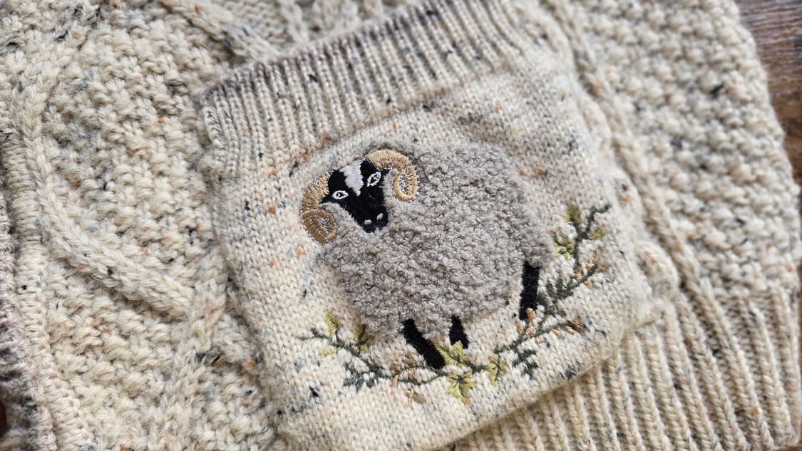 ACORN 유로 빈티지 피셔맨 가디건 L 상품이미지2