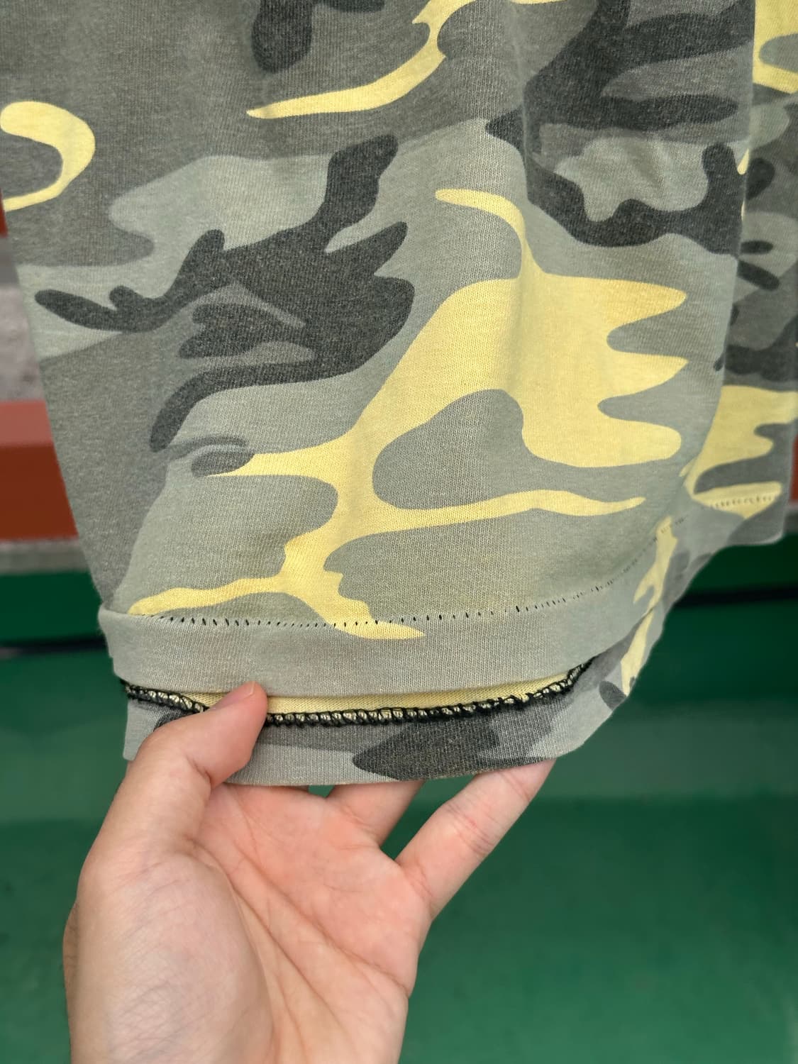 70s yellow camo t shirt  Anvil Rothco 상품이미지6