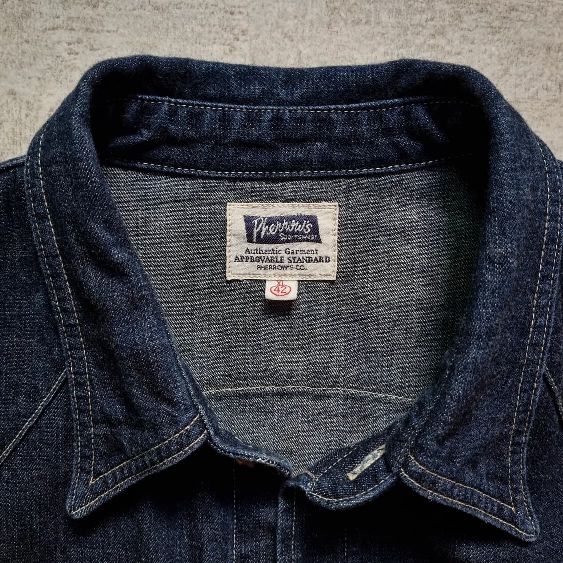 페로우즈 데님 웨스턴 셔츠 XL sz 상품이미지4