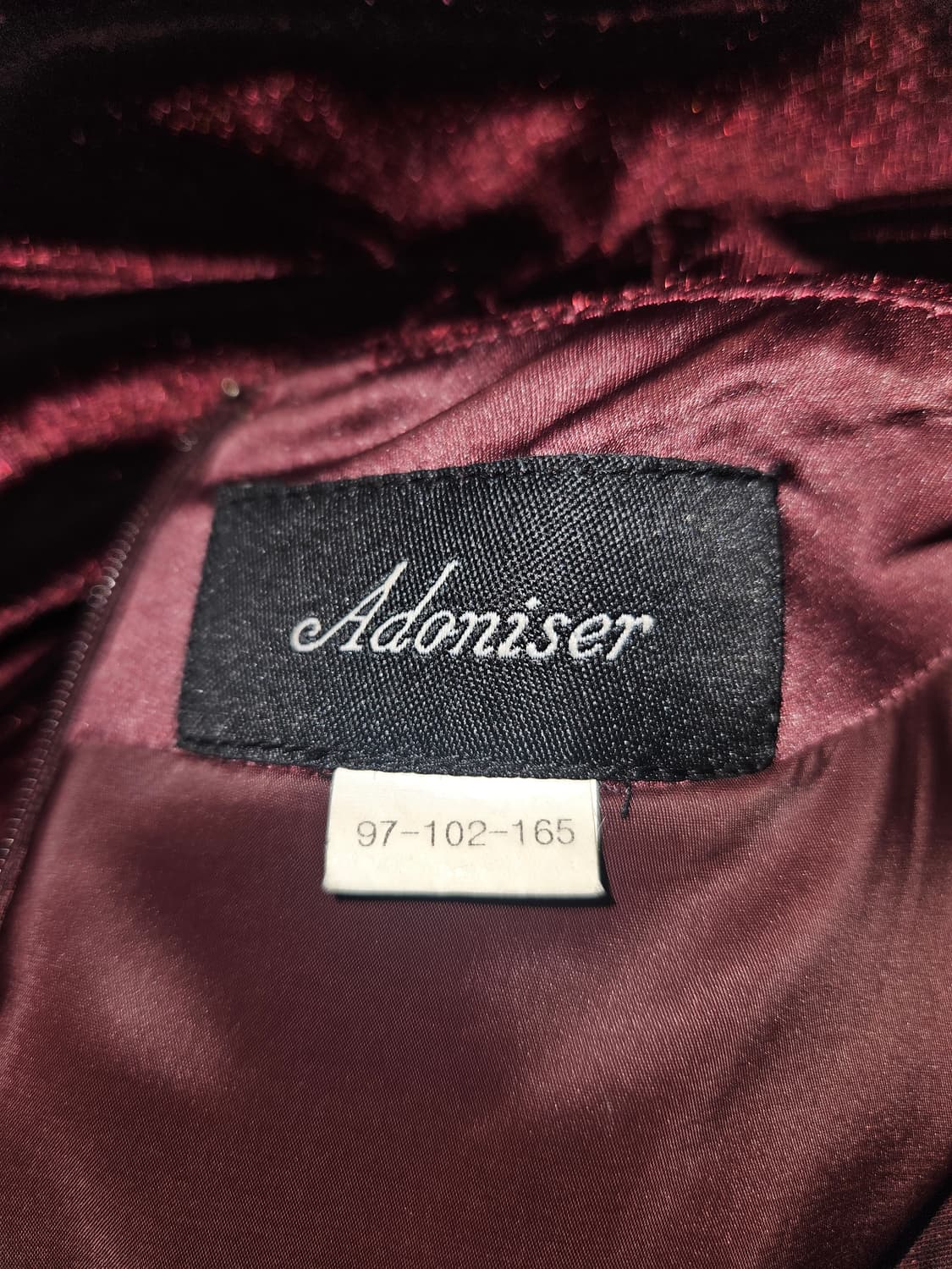 adoniser 빈티지 레드벨벳 드레스 상품이미지4