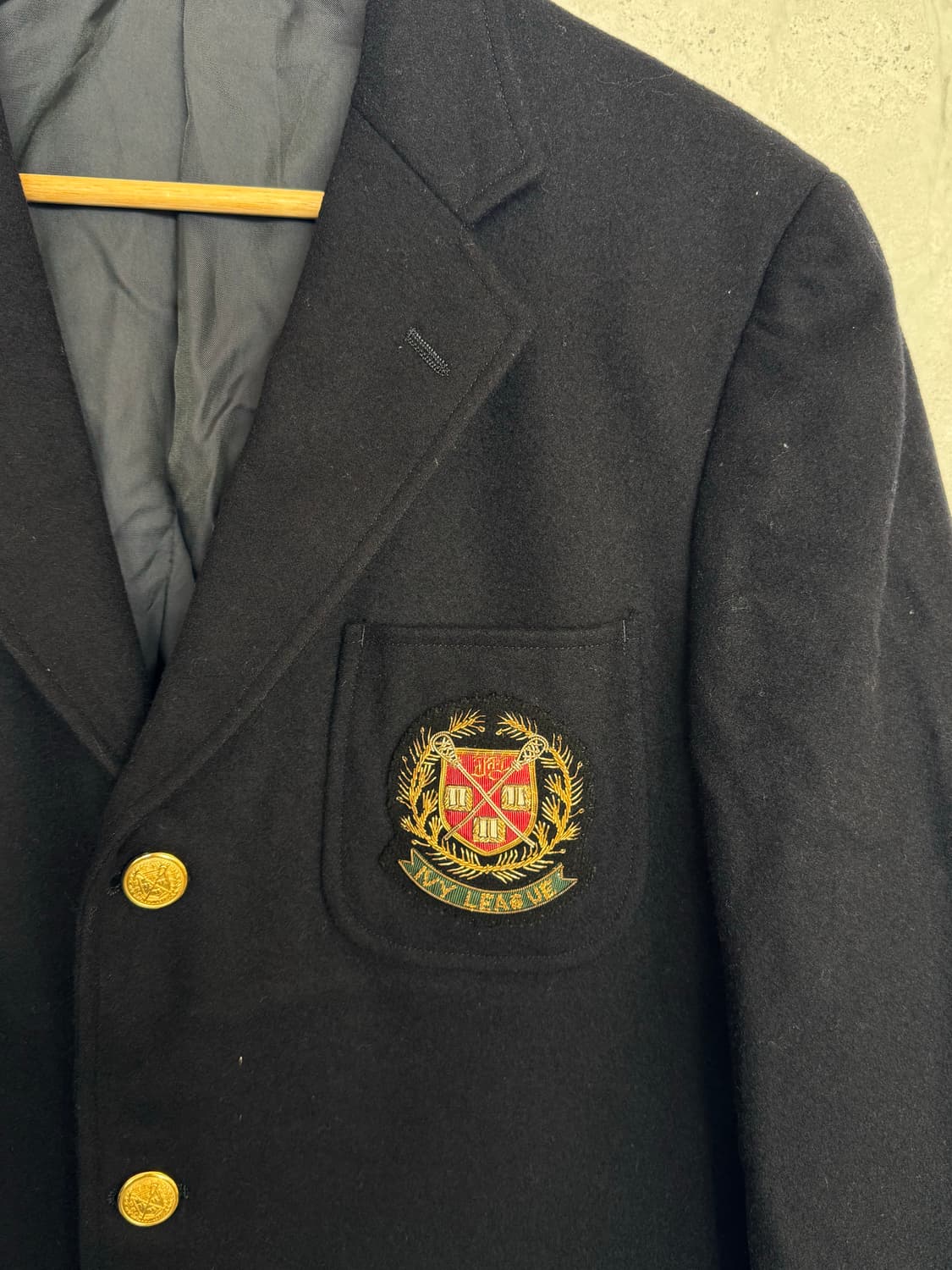 Ivy league 울 금장 블레이저  상품이미지3