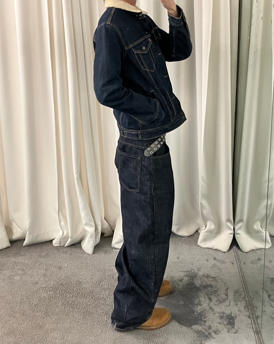 리바이스 양털 쉐르파 트러커 데님 자켓 M 상품이미지6