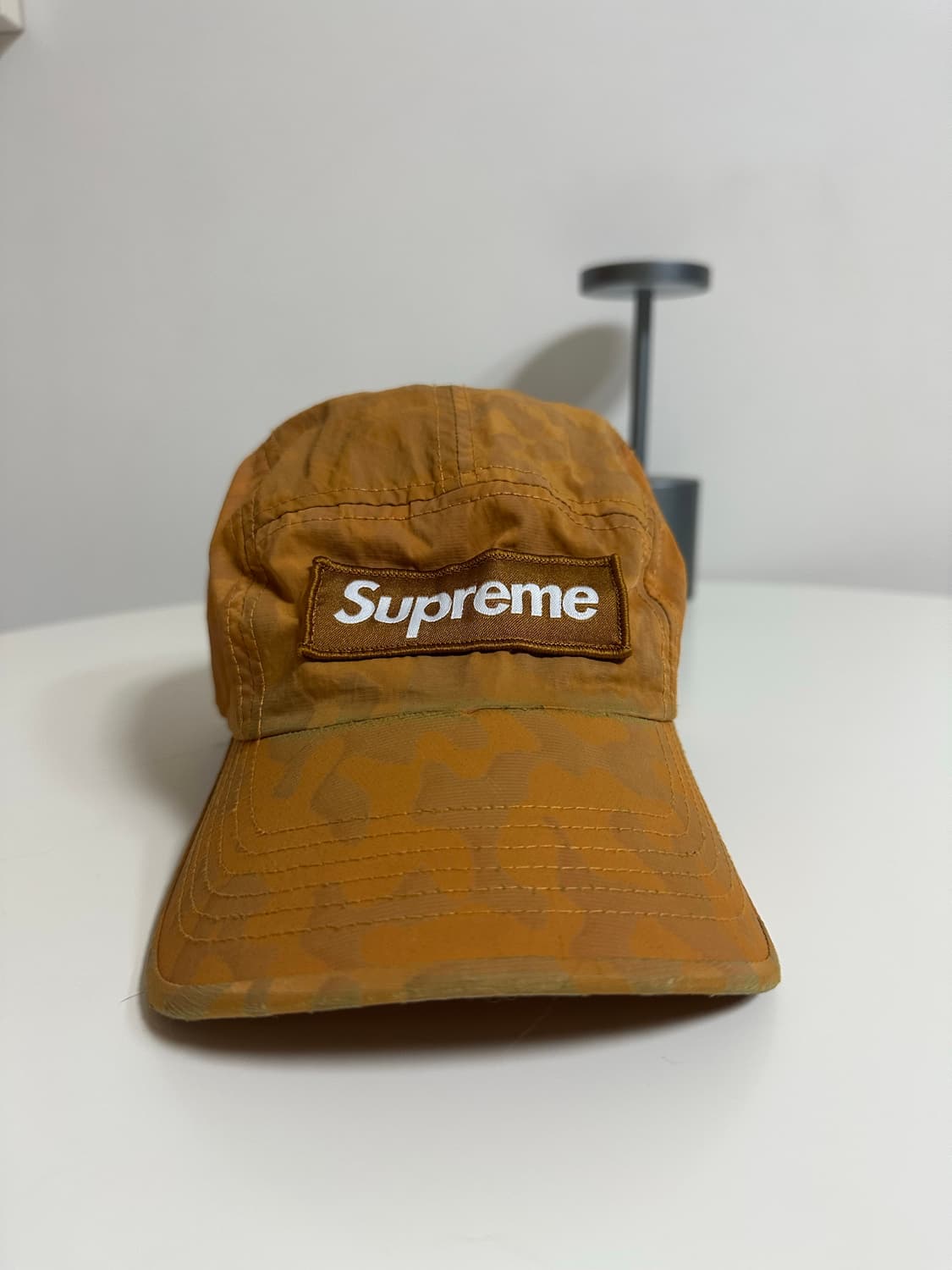 슈프림 오버다이드 카모 나일론 캠프캡 오렌지 - 23SS 상품이미지1