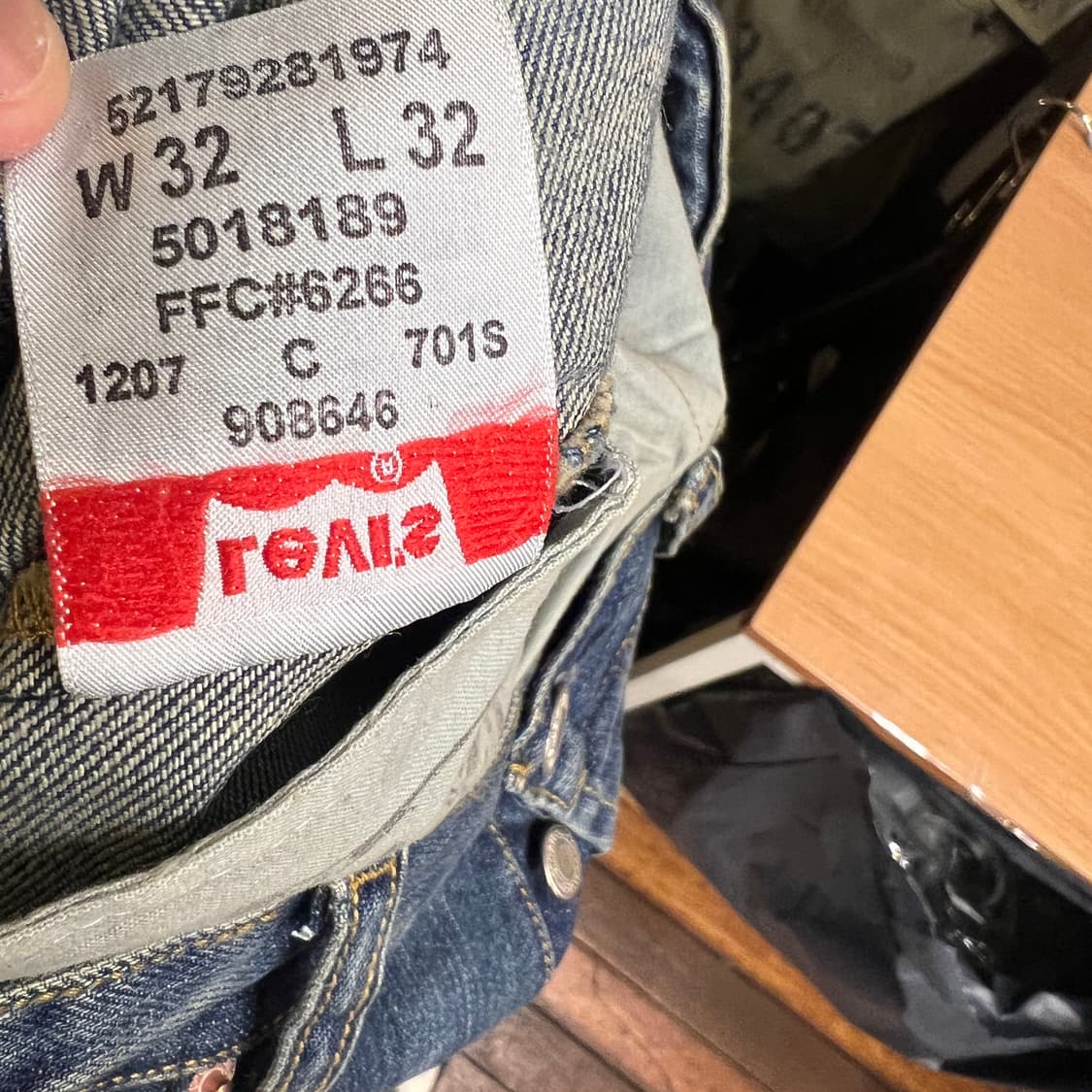 00's 리바이스 501 데님 32x32 Size Egypt 데드스탁 상품이미지9