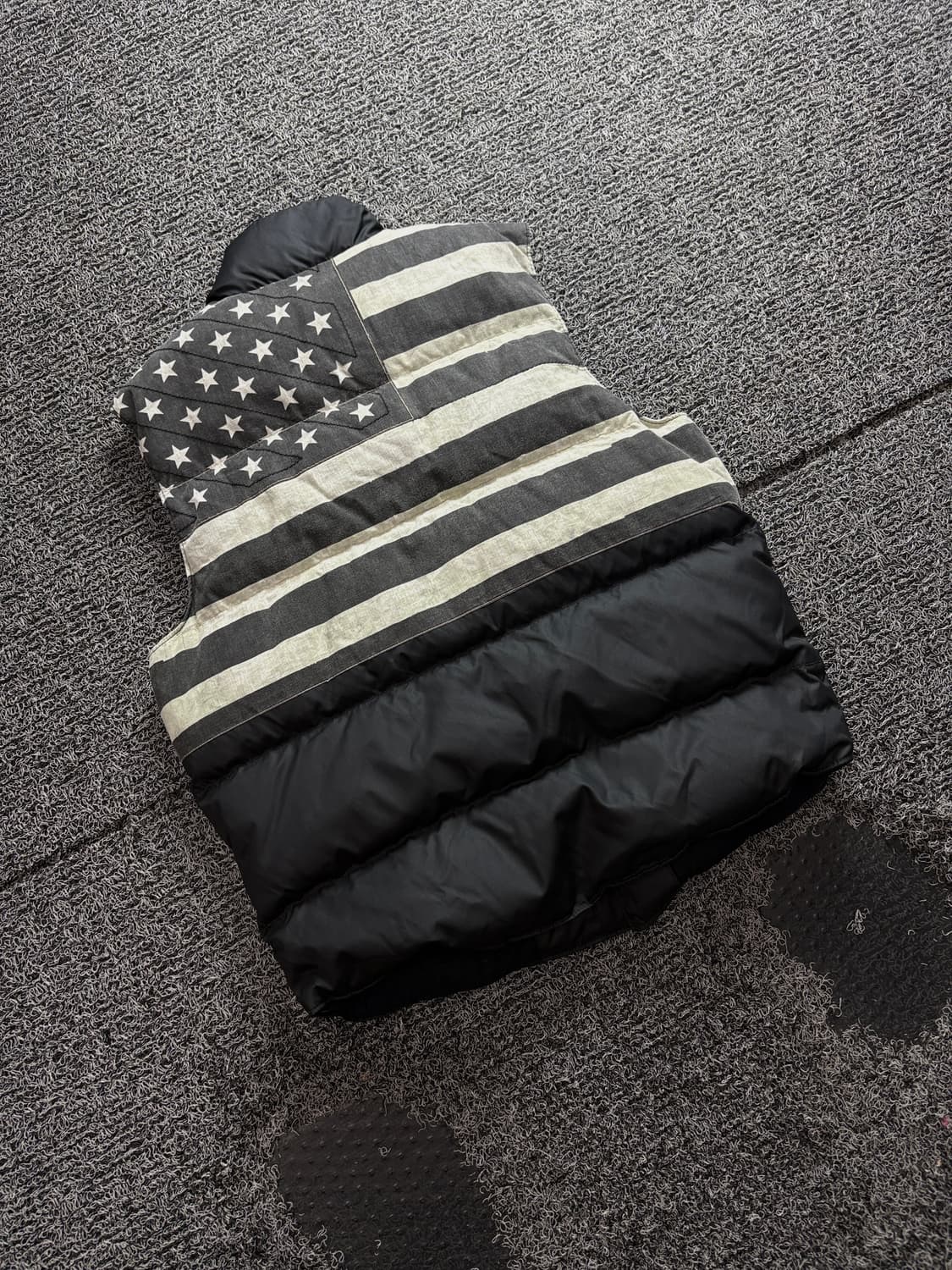 (시즌오프세일)폴로 데님엔서플라이 성조기 빅로고 아메카지 푸퍼 베스트 상품이미지1