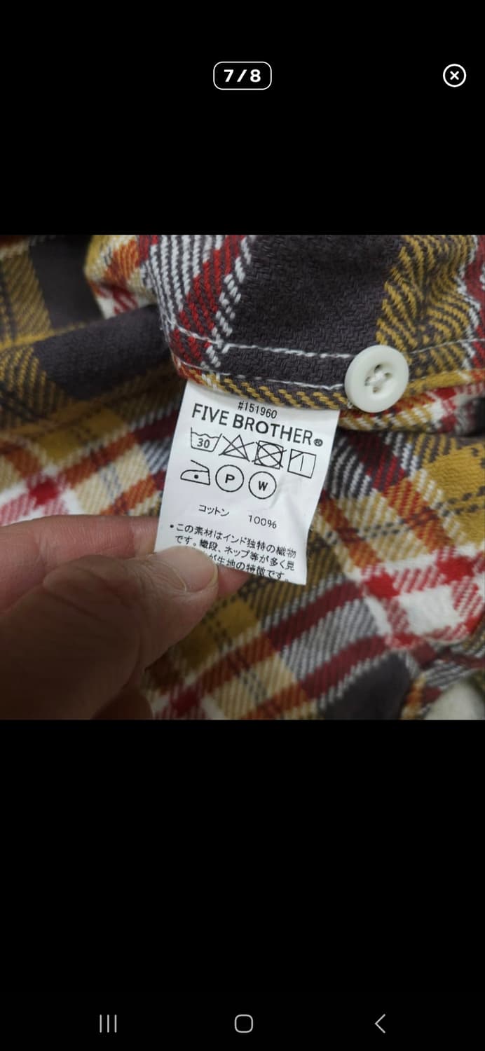 파이브브라더 플란넬 셔츠 L 상품이미지8