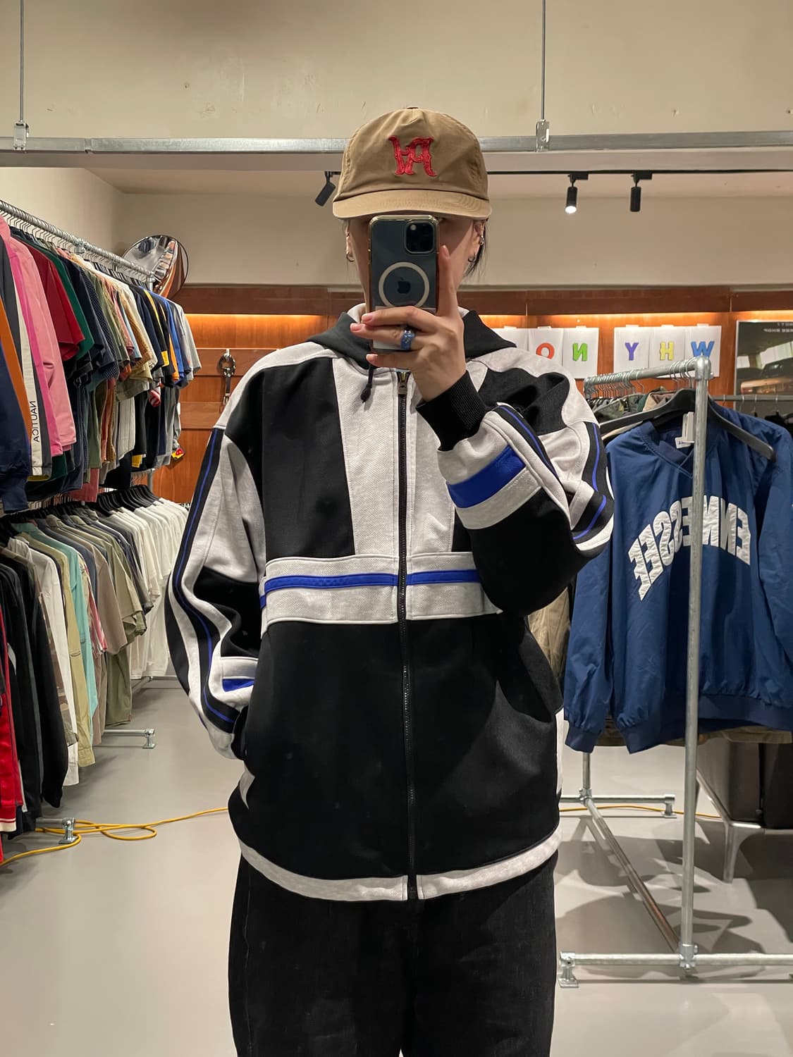 Kappa 올드스쿨 후드 집업 상품이미지1