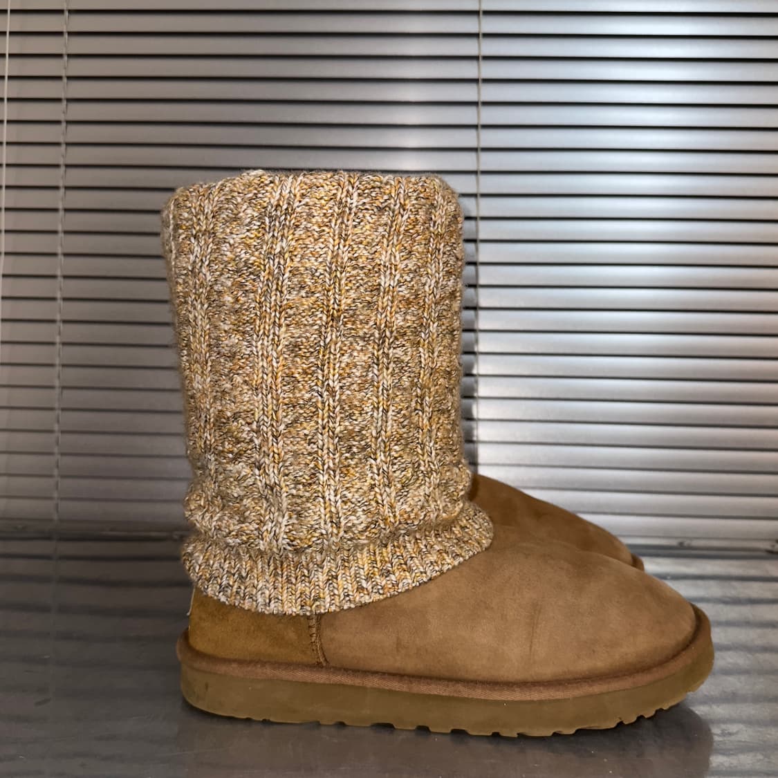 00s Y2K 희귀 니트 레그워머 어그 부츠 ⠀⠀ 상품이미지5