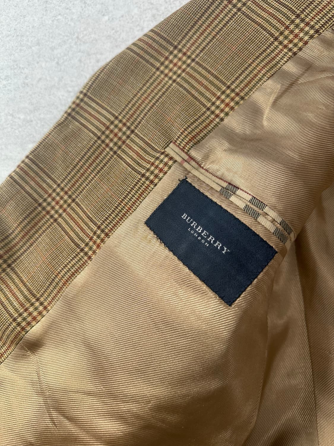 (미사용)90s 버버리 런던 빈티지 체크 블레이저 체크 자켓  상품이미지8