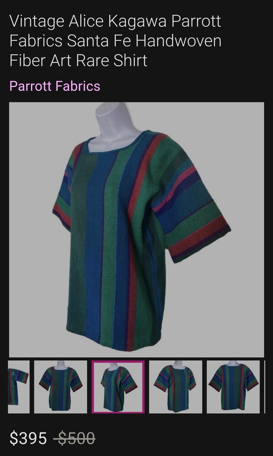 Vintage Parrott Fabrics Santa Fe Top 상품이미지7
