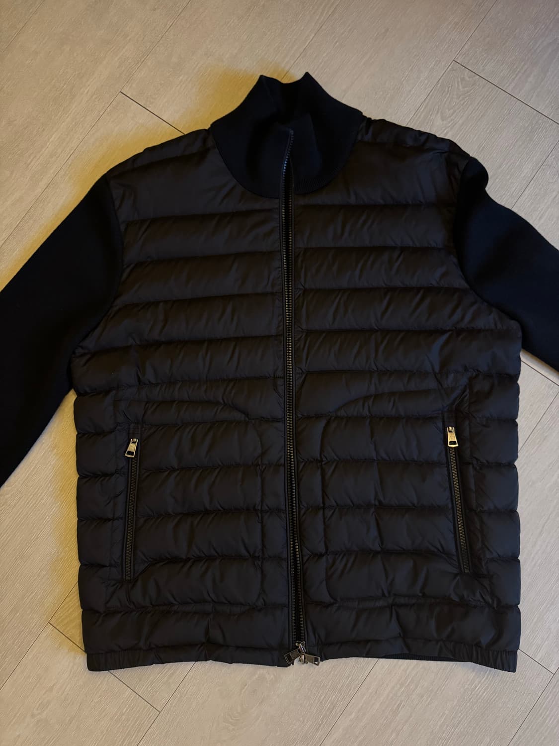 몽클레어 트리콧 니트패딩 블랙XL 상품이미지1