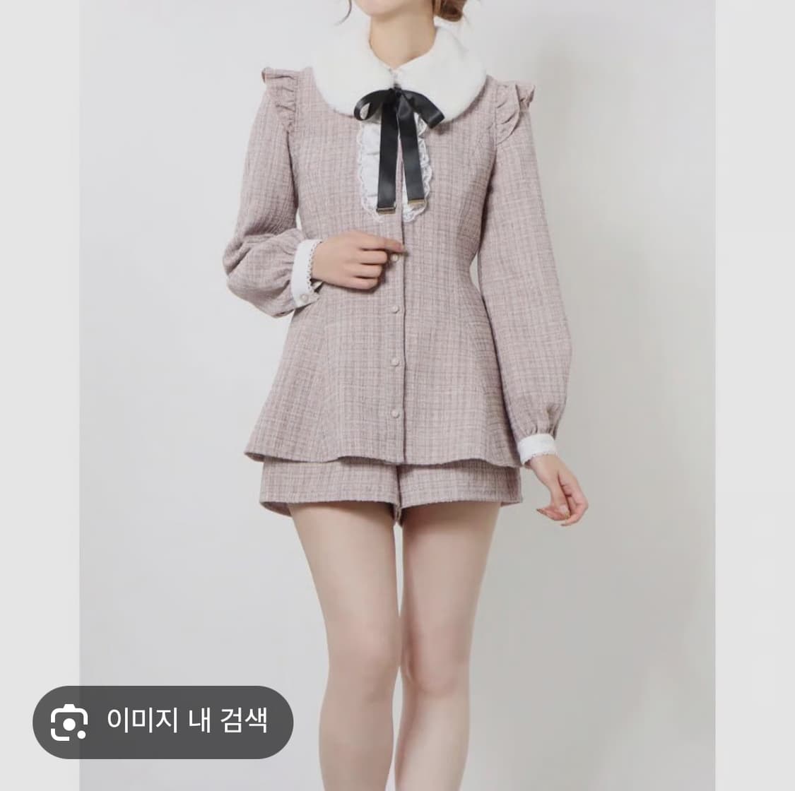 시허니 트위드 셋업 상품이미지2