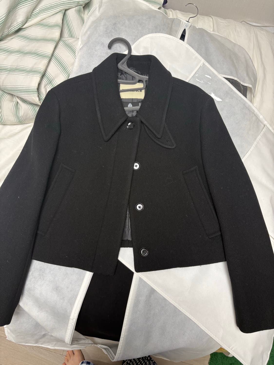 인사일런스우먼 크롭 자켓 크롭코트 상품이미지8