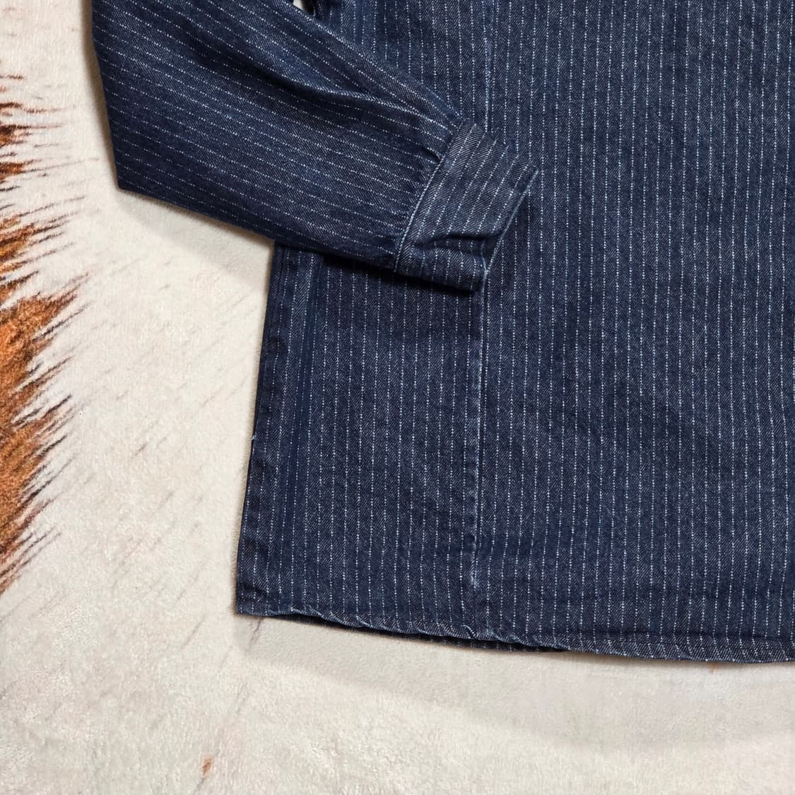 빈티지 스트라이프 히코리 데님 셔츠 자켓 상품이미지6