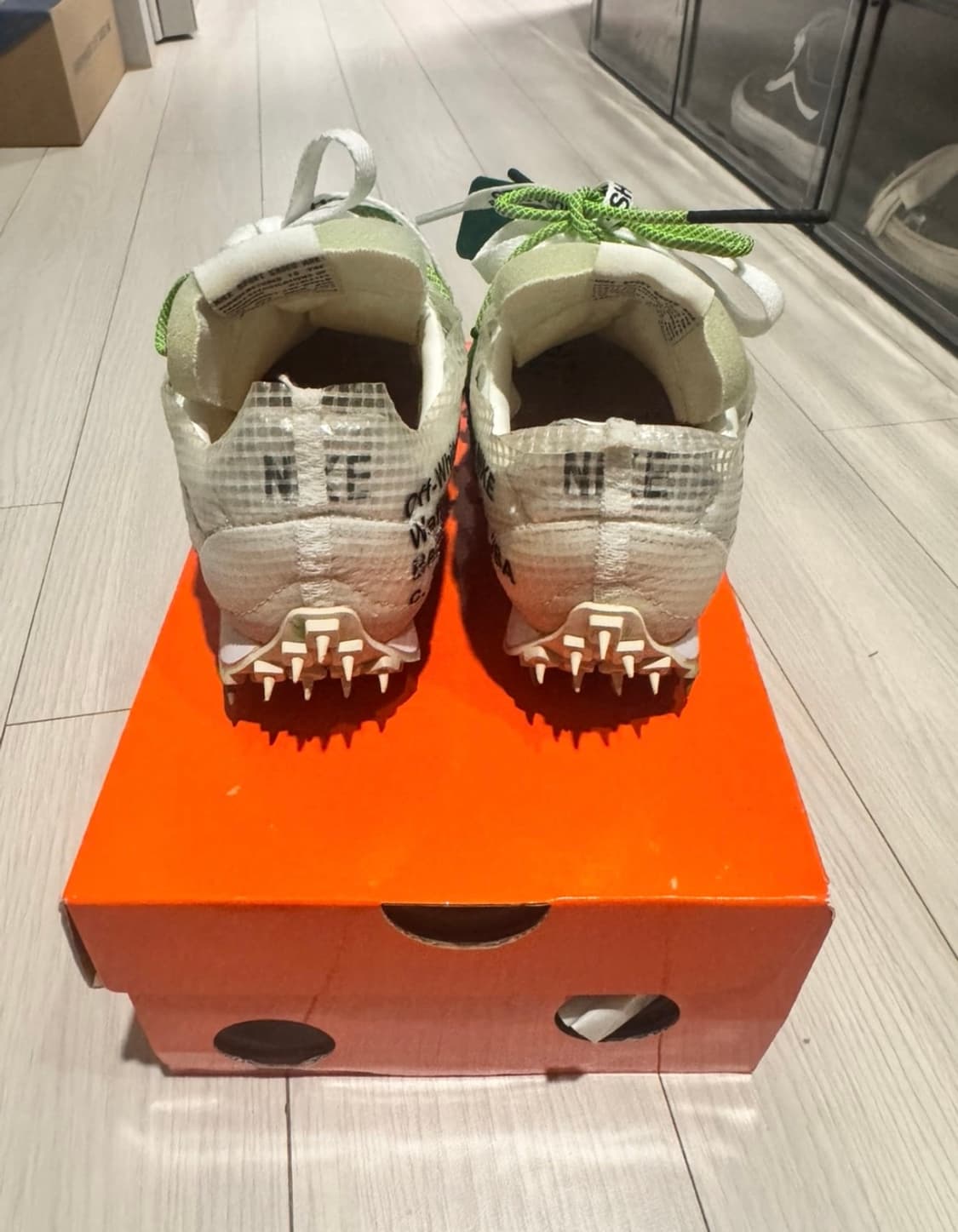 (W) 나이키 x 오프화이트 와플 레이서 화이트 225 상품이미지2