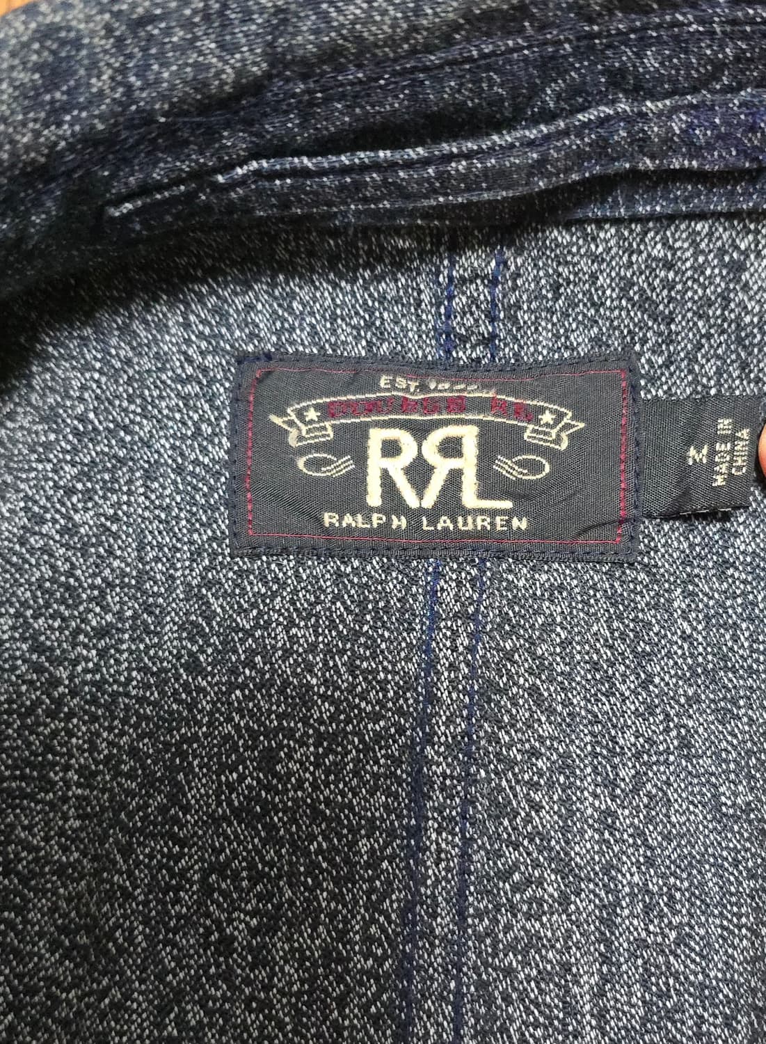 RRL 인디고 솔트앤페퍼 코튼 초어 자켓 (M사이즈) 상품이미지4