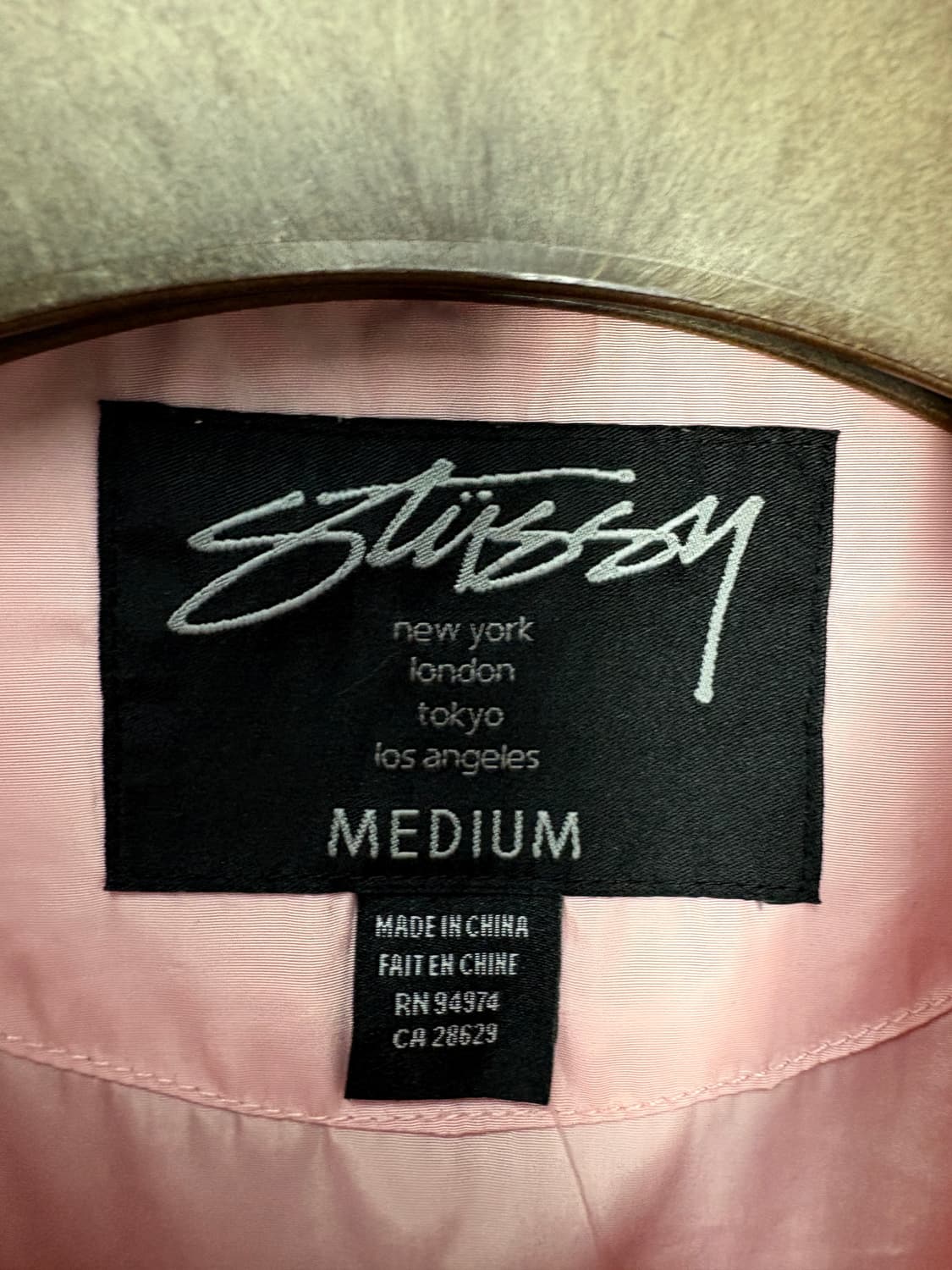 스투시 윈드브레이커 핑크 코치자켓 A3821 상품이미지7