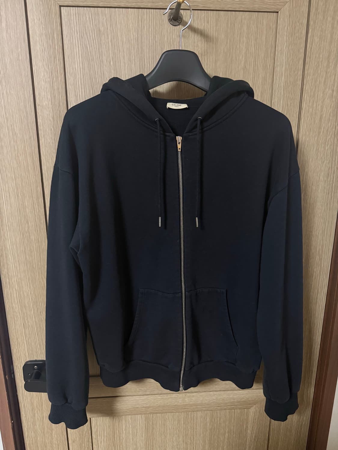 셀린느 백로고 후드집업 블랙 L 상품이미지2