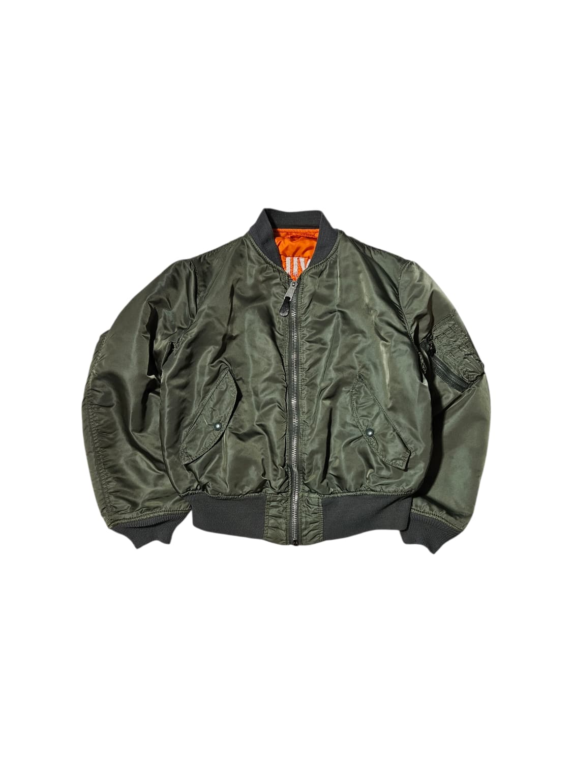 1990's 알파인더스트리 MA-1 웨스트 버지니아 자수 M 상품이미지1