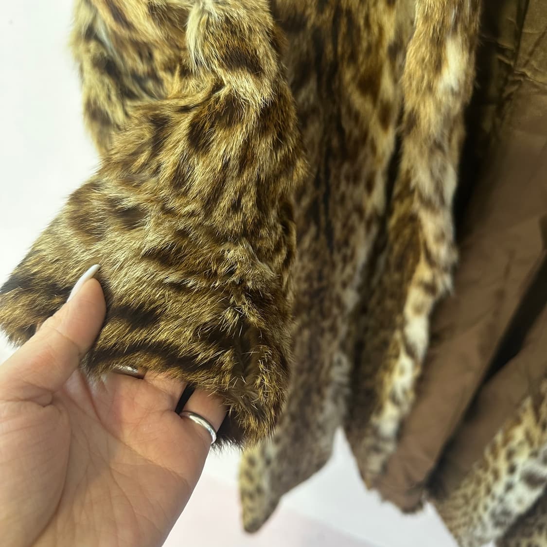 빈티지 레오파드 롱 퍼자켓(렉스)L 상품이미지3